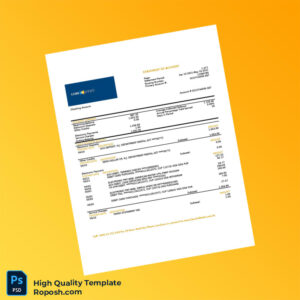 Laos LCNB Bank Statement Template in Word and PDF formats