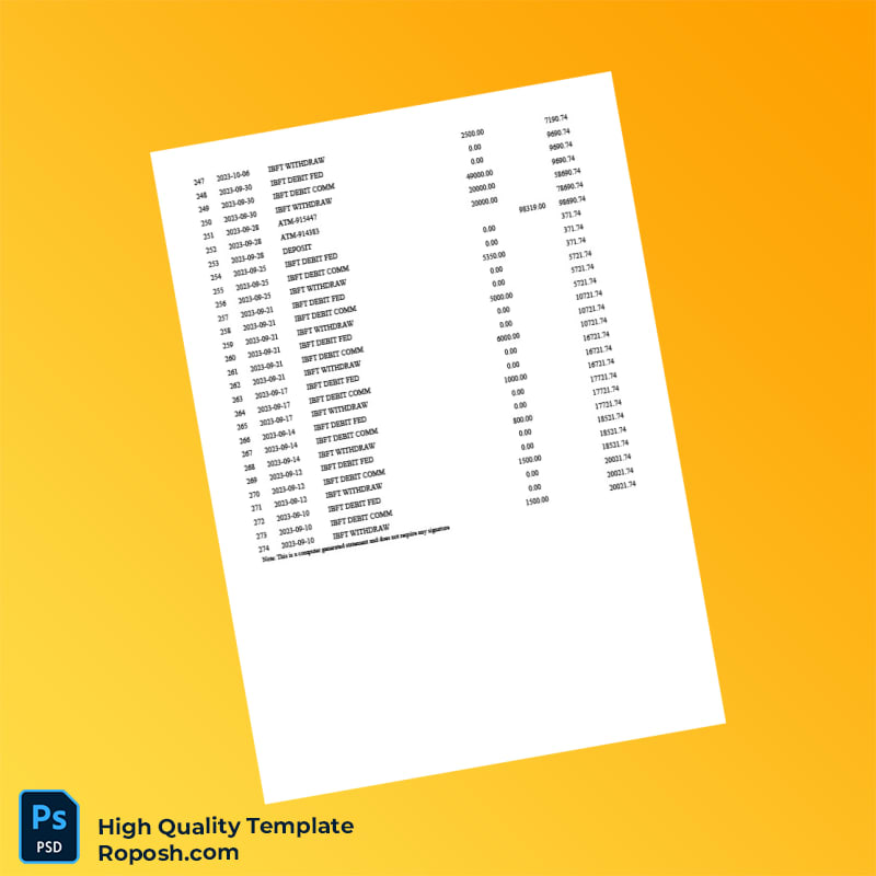 Malawi National Bank Statement Template in Word and PDF formats 7 page Malawi National Bank Statement Template in Word and PDF formats 7 page