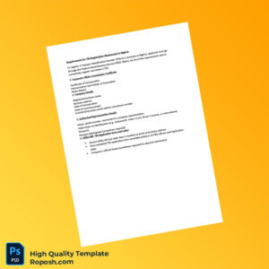Nigeria Federal Inland Revenue Service Editable TIN Registration Requirements Template in Word and PDF formats