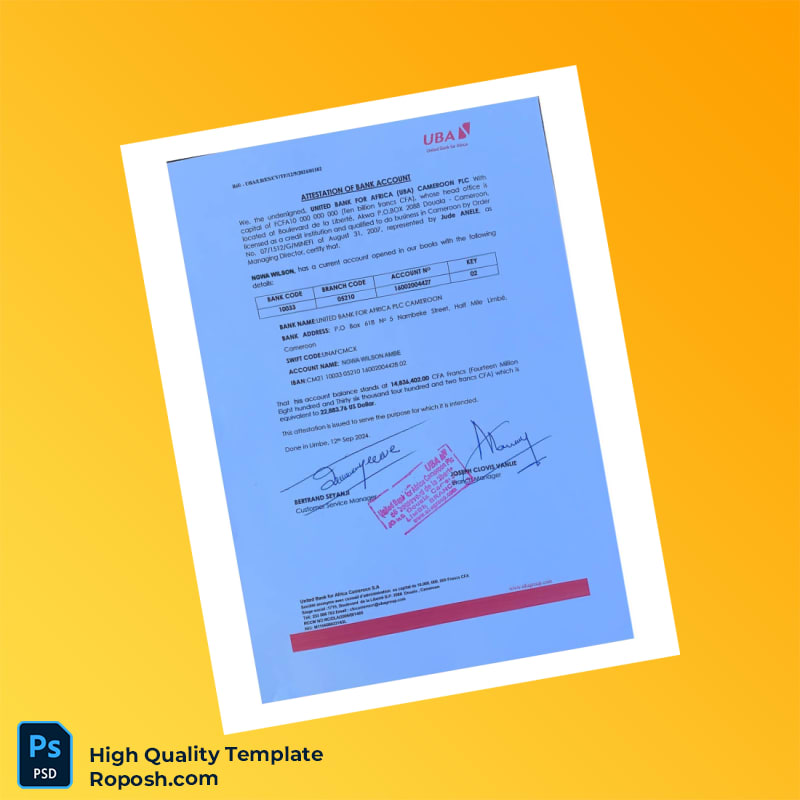 Nigeria Ngwa Bank Statement Template in Word and PDF formats 4 page Nigeria Ngwa Bank Statement Template in Word and PDF formats 4 page