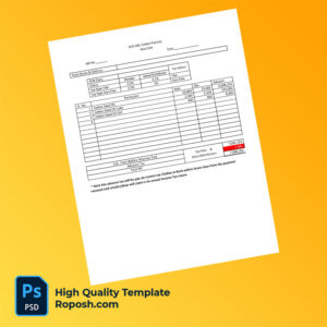 Pakistan Ahmad Cotton Industry Editable Cotton Factory Bill Template in Word and PDF formats