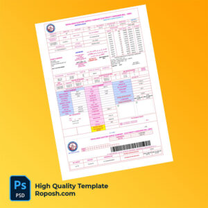 Pakistan Faisalabad Electric Supply Company Editable Electricity Bill Template in Word and PDF formats