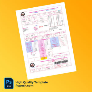 Pakistan Khyber Pakhtunkhwa Peshawar Electric Supply Company Editable Electricity Consumer Bill Template in Word and PDF formats