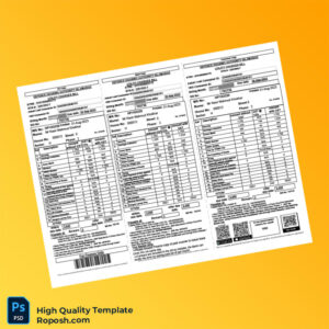 Pakistan Defence Housing Authority Islamabad Editable Utility Bill Template in Word and PDF formats