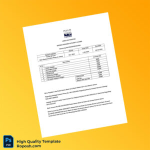 Pakistan Defence Housing Authority Lahore Editable Electricity_Water_Sewerage Bill Template in Word and PDF formats