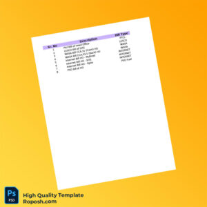 Pakistan WASA Editable Utility Bills Record Template in Word and PDF formats 2 page