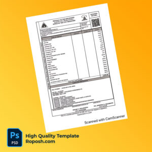 Philippines Quezon City Editable Tax Bill Template in Word and PDF formats
