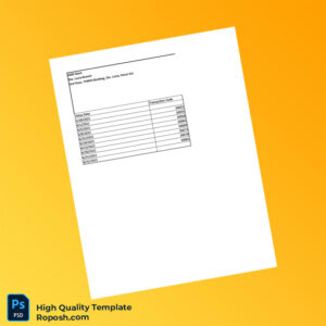Philippines ABM Bank Statement Template in Word and PDF formats 3 page