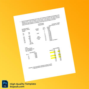 Philippines Bank Reconciliation Roi Book Center Template in Word and PDF formats 4 page