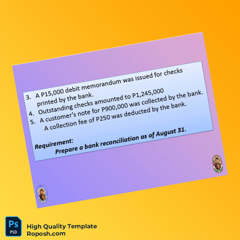 Philippines Bank Reconciliation Statement Template in Word and PDF formats 2 page Philippines Bank Reconciliation Statement Template in Word and PDF formats 2 page