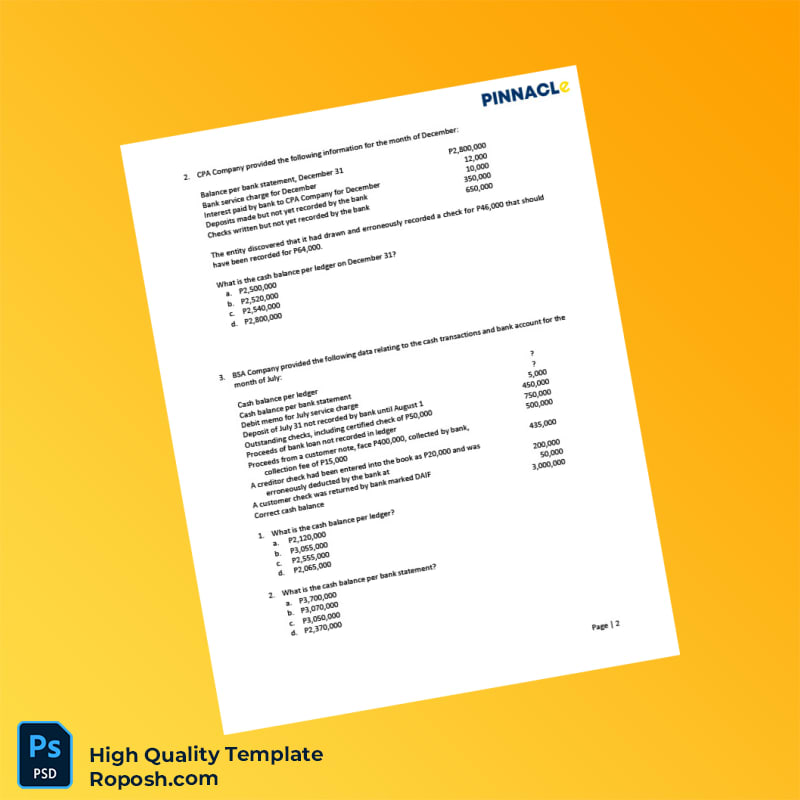 Philippines Document Type Editable Bank Reconciliation Template in Word and PDF formats 3 page Philippines Document Type Editable Bank Reconciliation Template in Word and PDF formats 3 page