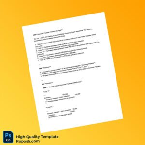 Philippines Editable Accounts Payable Template in Word and PDF formats 2 page