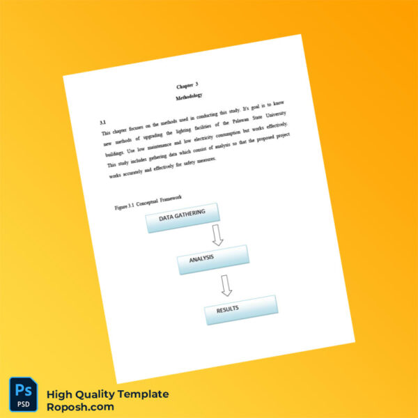 Philippines Editable Methodology Document Template in Word and PDF formats 3 page