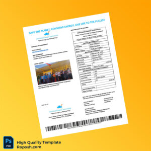 Philippines Maytegued Energy Association Editable Electricity Bill Template in Word and PDF formats