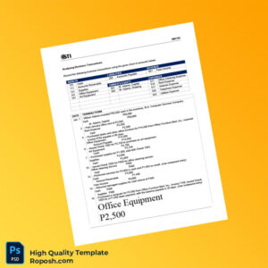 Philippines W A Computer Services Company Editable Expense Template in Word and PDF formats 3 page