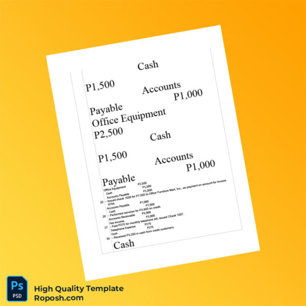 Philippines W A Computer Services Company Editable Expense Template in Word and PDF formats 3 page