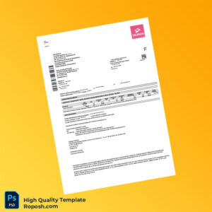 Poland TAURON Dystrybucja S A Editable Utility Bill Template in Word and PDF formats