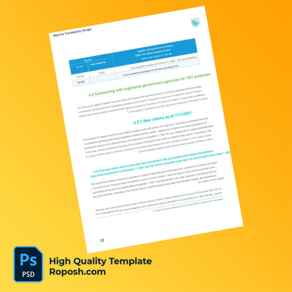 Saudi Arabia Red Sea Services Company Editable Sector Guide Template in Word and PDF formats