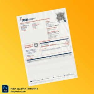 Slovakia Editable Utility Bill Template in Word and PDF formats