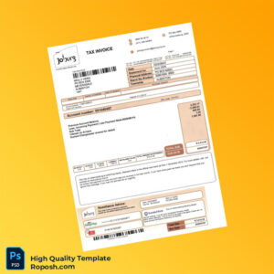 South Africa City Of Johannesburg Editable Utility Bill Template in Word and PDF formats