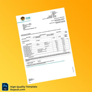 South Africa First National Bank Statement Template in Word and PDF formats