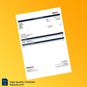 South Africa Hello Paisa Bank Statement Template in Word and PDF formats