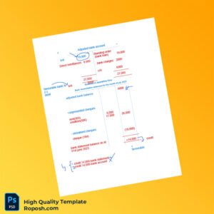 Sri Lanka Bank Reconciliation Statement Template in Word and PDF formats