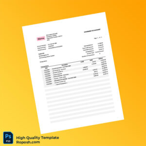 Sweden KLARNA Statement Of Account Template in Word and PDF formats