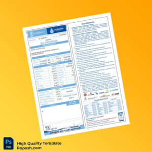 Turkey Editable Water Bill Template in Word and PDF formats