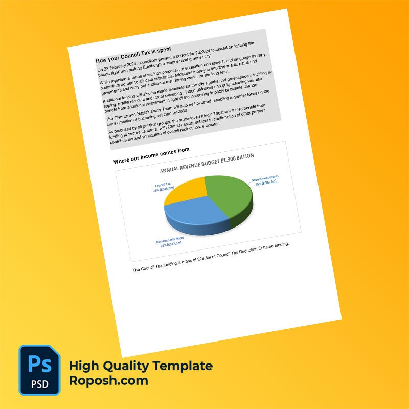 UK Edinburgh City Council Editable Council Tax Charges Leaflet Template in Word and PDF formats UK Edinburgh City Council Editable Council Tax Charges Leaflet Template in Word and PDF formats