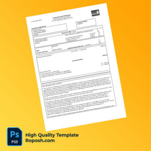 UK London Borough of Redbridge Editable Council Tax Bill Template in Word and PDF formats