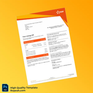 UK EDF Editable Utility Bill Template in Word and PDF formats 5 page UK EDF Editable Utility Bill Template in Word and PDF formats 5 page