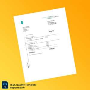 UK EE Editable Utility Bill Template in Word and PDF formats