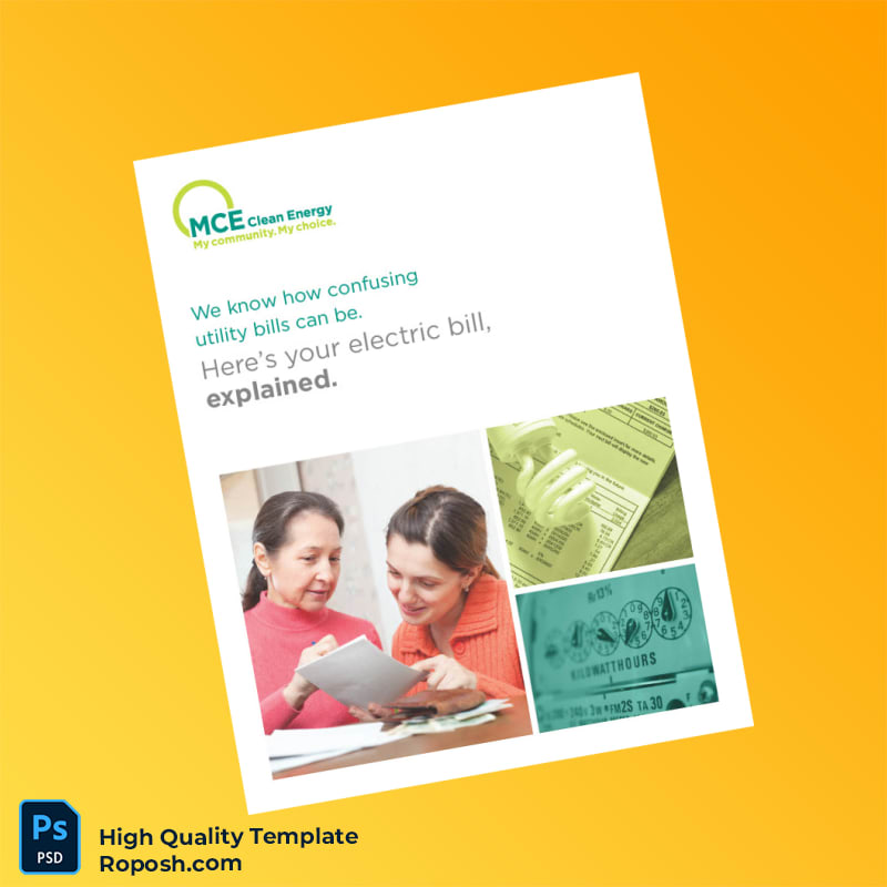 UK MCE Editable Electricity Bill Template in Word and PDF formats 4 page UK MCE Editable Electricity Bill Template in Word and PDF formats 4 page