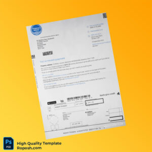 UK Thames Water Editable Utility Bill Template in Word and PDF formats