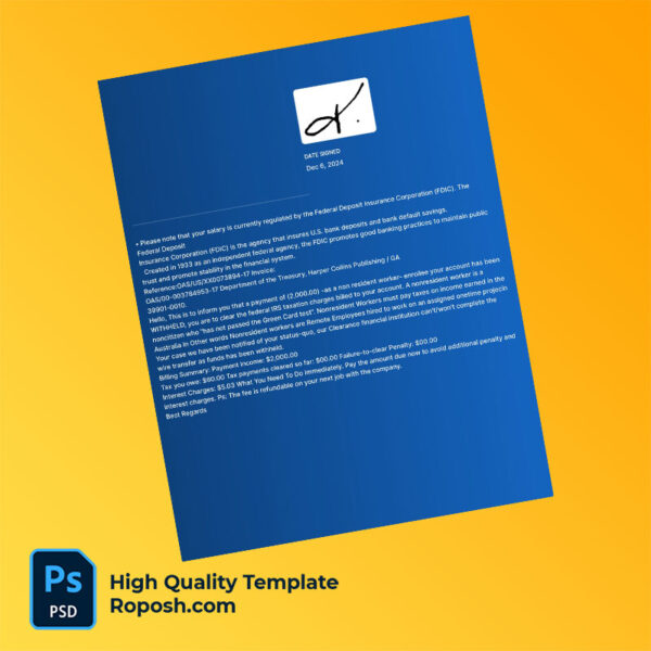 USA BRI Editable Tax Invoice Template in Word and PDF formats