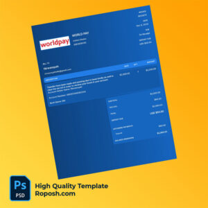 USA BRI Editable Tax Invoice Template in Word and PDF formats