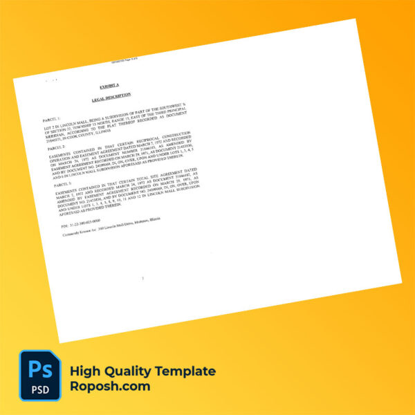 USA Illinois Cook County Treasurer Editable Property Tax Bill Template in Word and PDF formats