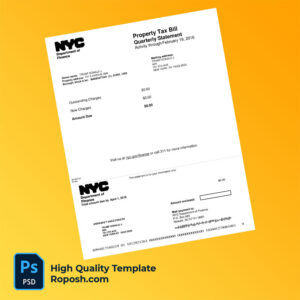 USA New York NYC Department Of Finance Editable Property Tax Bill Template in Word and PDF formats roposh 300x300 - Buy Verified Account