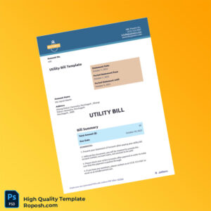 USA ABC Powers Inc Editable Utility Bill Template in Word and PDF formats
