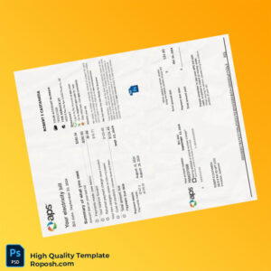 USA APS Editable Electricity Bill Template in Word and PDF formats