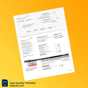 USA Ambit Energy Editable Utility Bill Template in Word and PDF formats