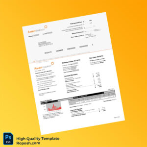USA Ambit Energy Editable Utility Bill Template in Word and PDF formats 3 page