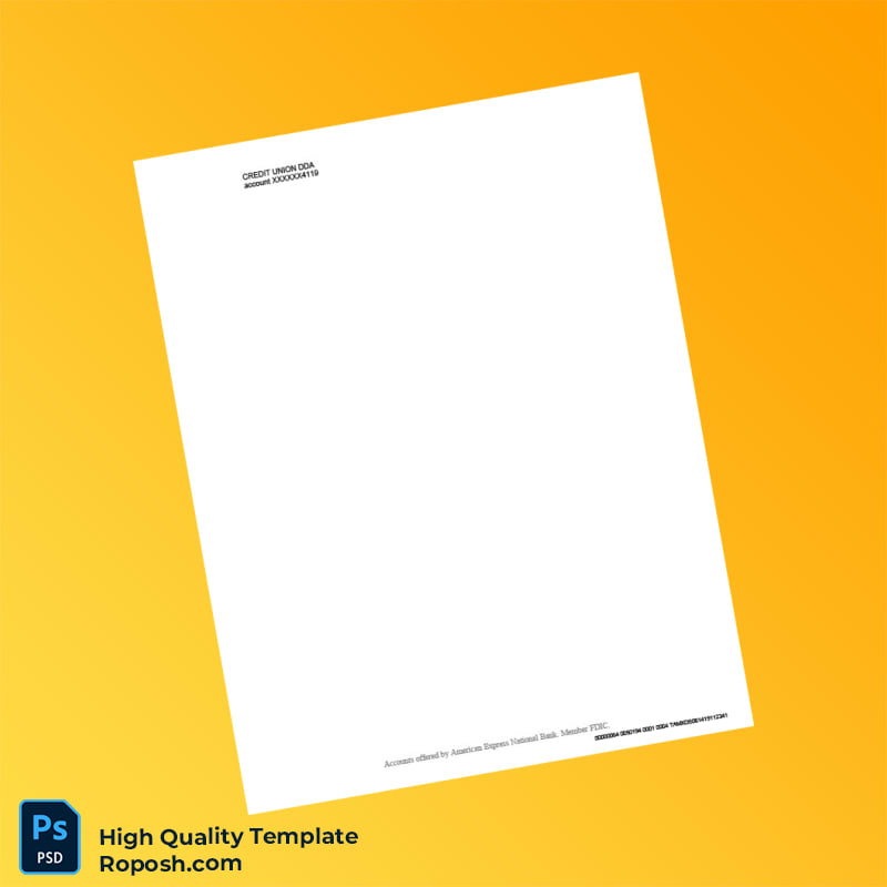 USA American Express Bank Statement Template in Word and PDF formats 5 page USA American Express Bank Statement Template in Word and PDF formats 5 page