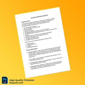 USA Bank Statement Reconciliation Guide Template in Word and PDF formats 4 page