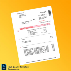 USA Bank of Oklahoma Bank Statement Template in Word and PDF formats 4 page