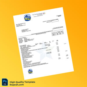 USA Blue Ridge Electric Co-op Editable Utility Bill Template in Word and PDF formats