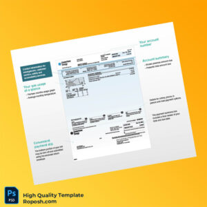 USA CenterPoint Energy Editable Gas Bill Template in Word and PDF formats 3 page
