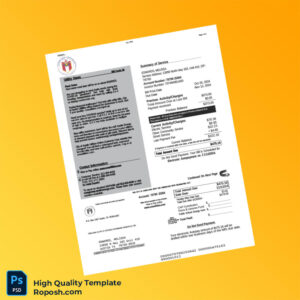 USA City of Austin Editable Electric Bill Template in Word and PDF formats 4 page