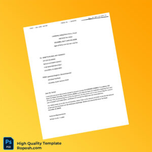 USA City of Columbia Editable Utility Bill Template in Word and PDF formats 2 page
